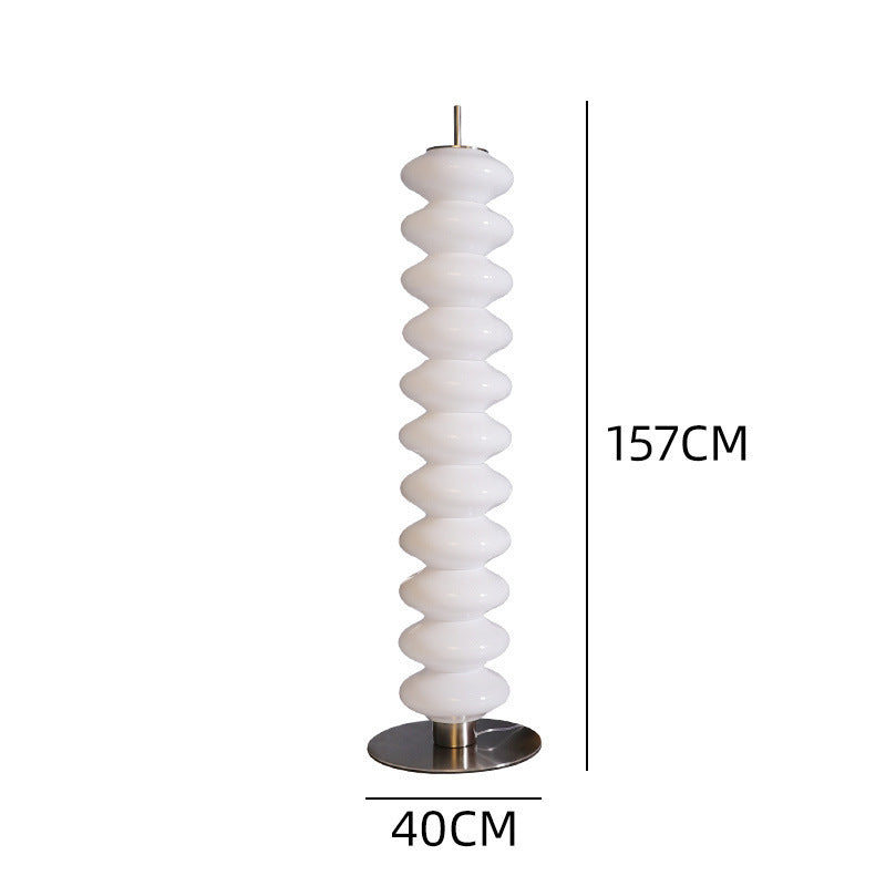 Sculptural Floor Lamp with Curved Design