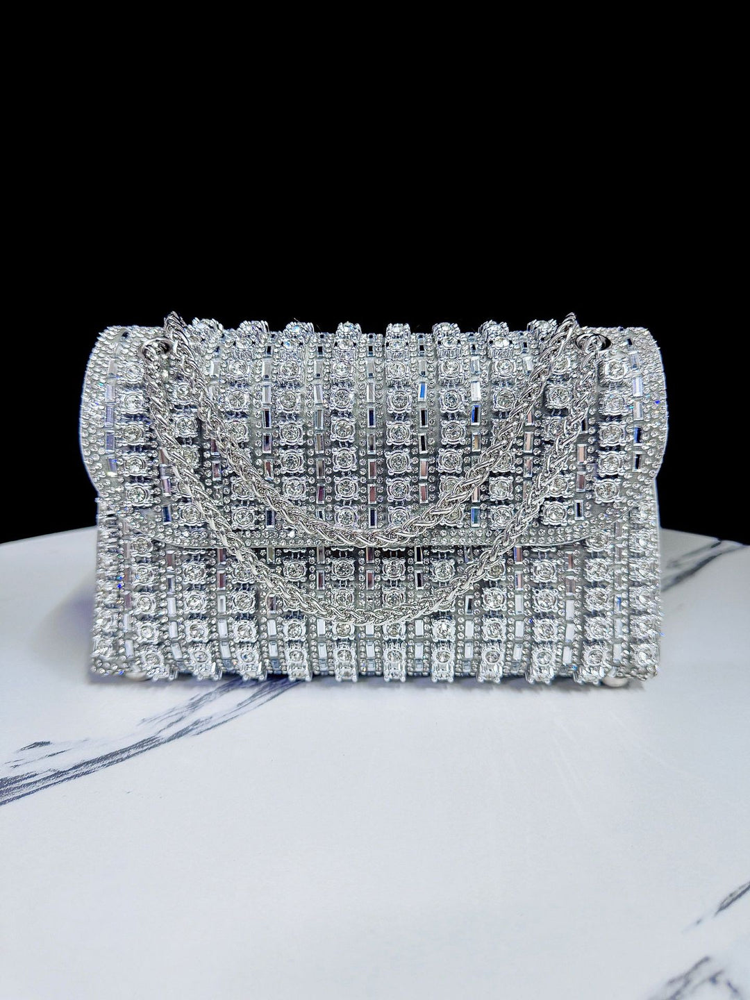 Decorative Crystal Evening Clutch