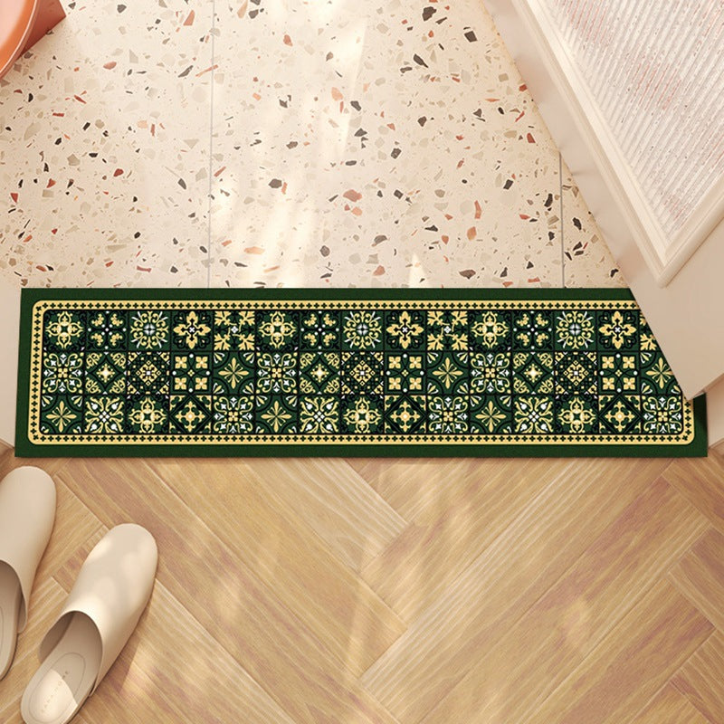 Checkerboard Pattern Runner Mat