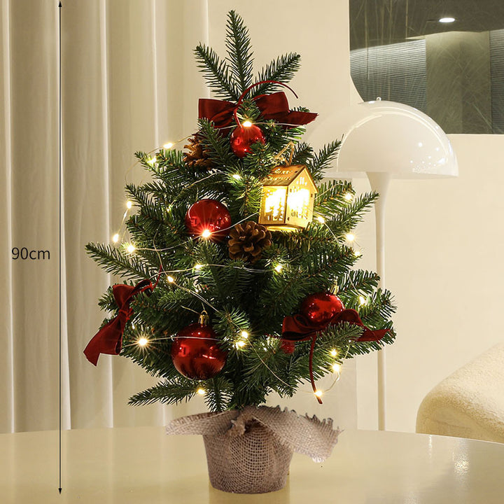 Decorative Mini Christmas Tree with LED Lights