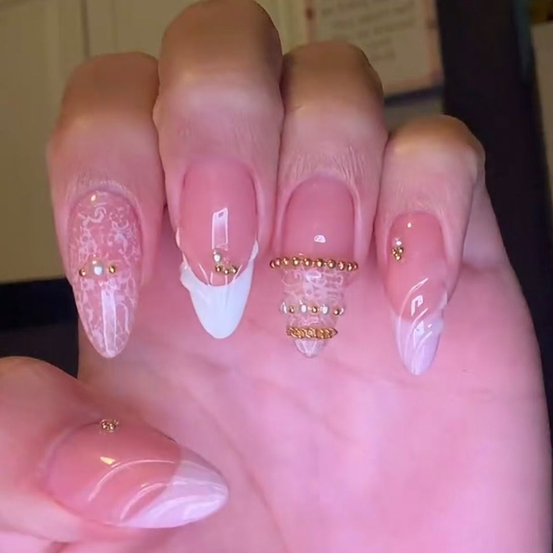 Decorative Luxury Press-On Nail Design