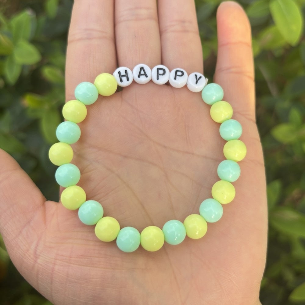 Friendship bracelet made of pastel beads Kalsten