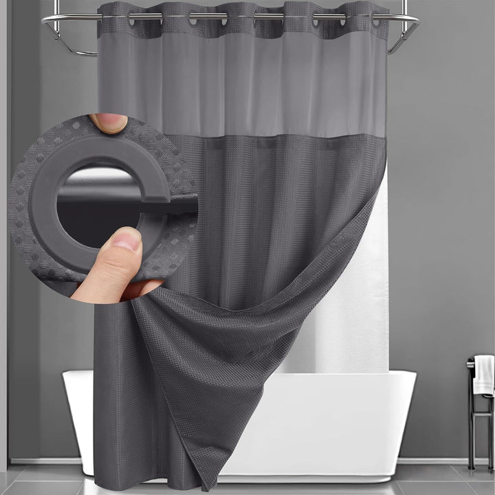 Textured Weave Shower Curtain Kalsten
