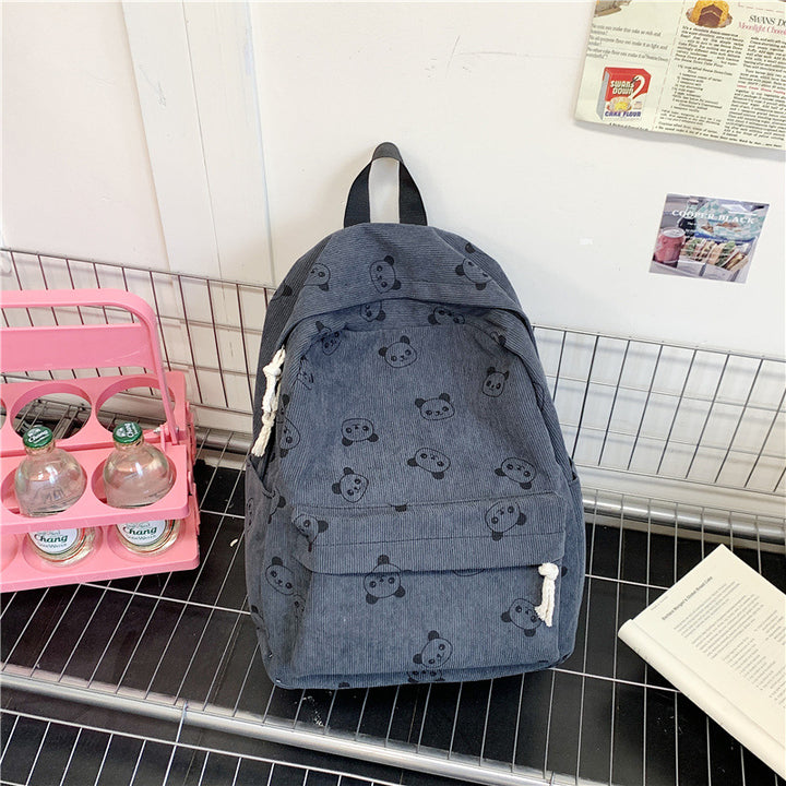 Casual backpack with panda motif Kalsten