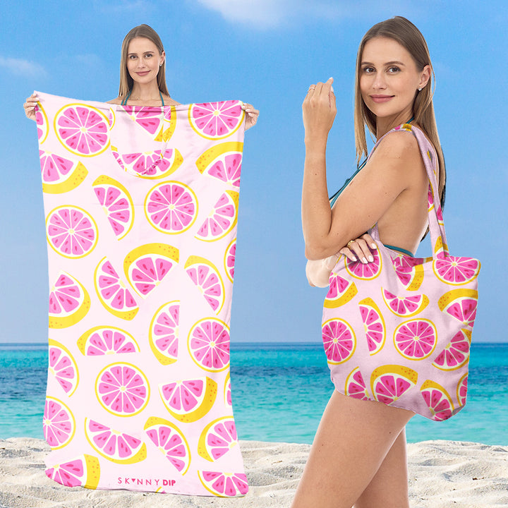 Beach towel with stylish tote bag Kalsten