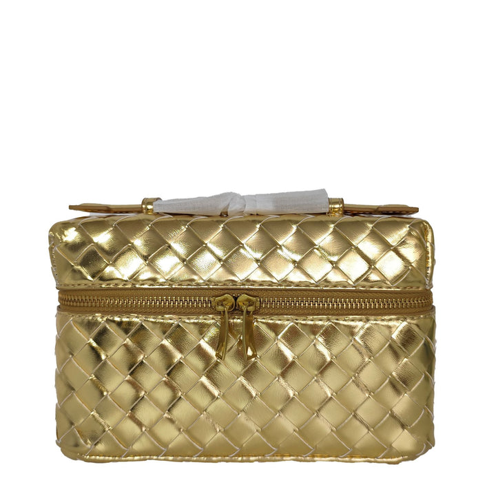 Woven Leather Cosmetic Case Kalsten