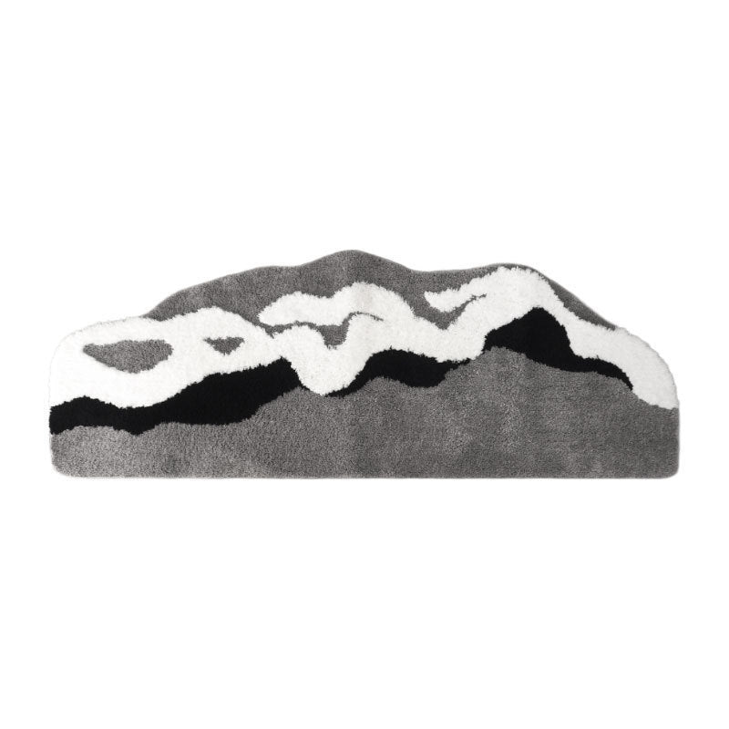 Abstract Mountain-shaped Rug