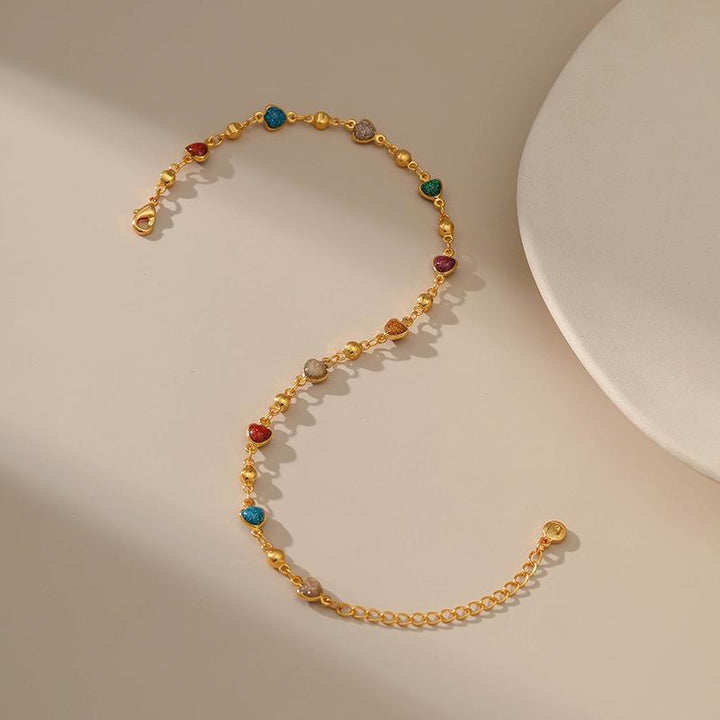 Heart Charm Anklet Kalsten