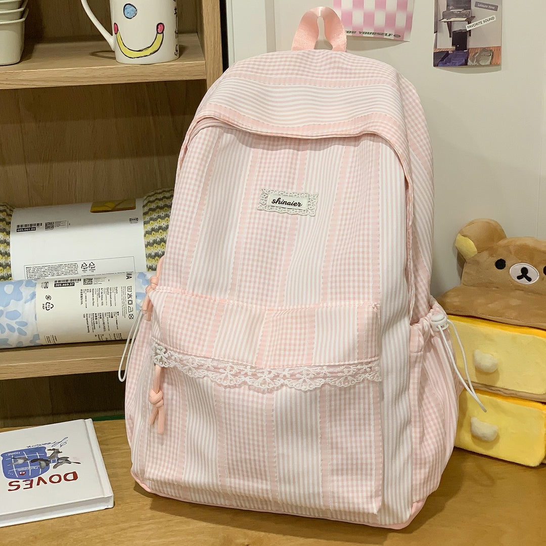 Cute Striped Backpack Kalsten
