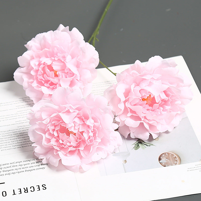 Premium Fabric Peony Flower Stem