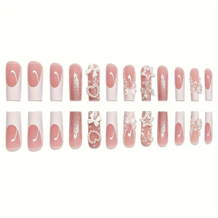 Decorative 3D Press-On Nail Set Kalsten