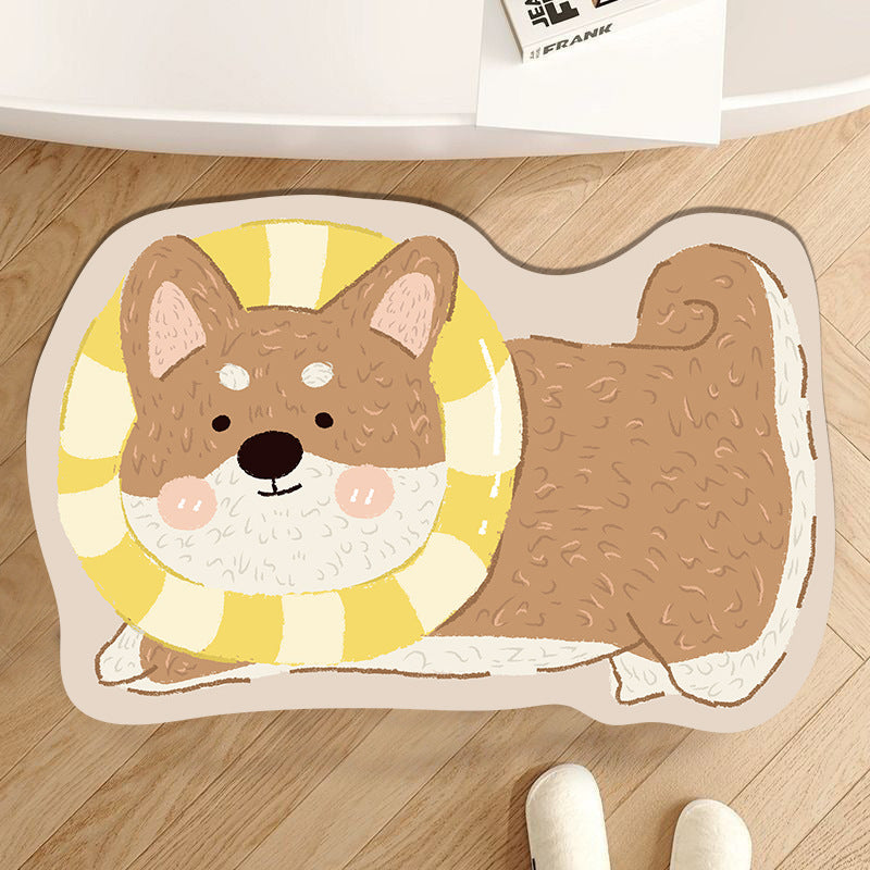 Playful Pet-Themed Area Mat