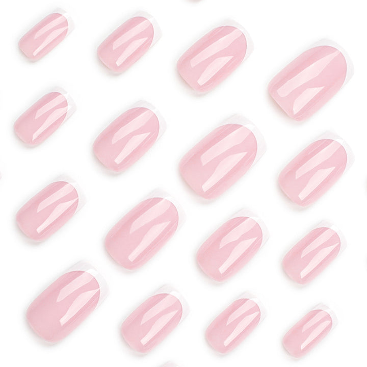 Elegant Nail Extensions with Precise French Tip Kalsten