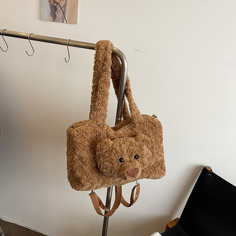 Plush handbag with bear motif Kalsten