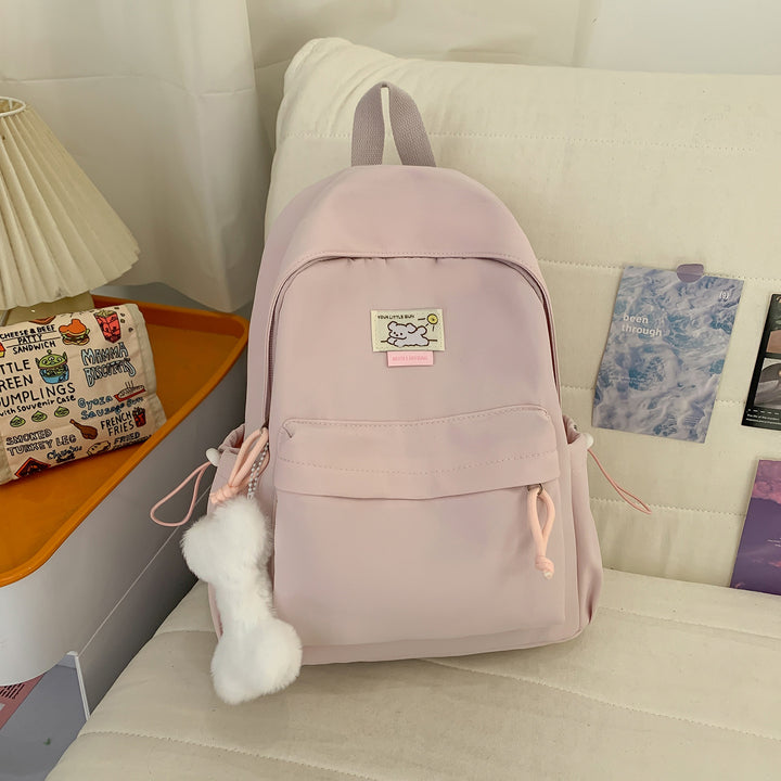 Cute Plush-Embellished Casual Backpack Kalsten