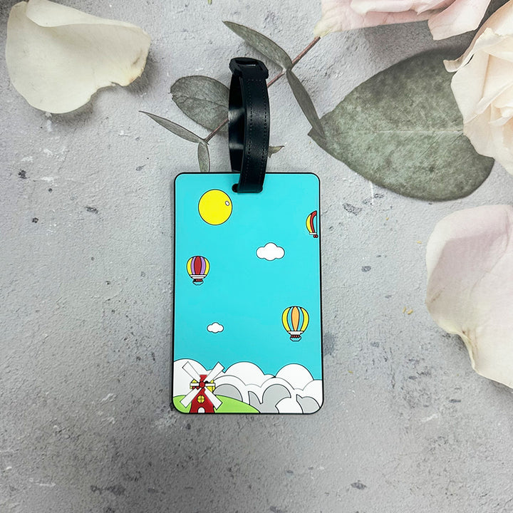 Whimsical Cloud-Themed Luggage Tag Kalsten