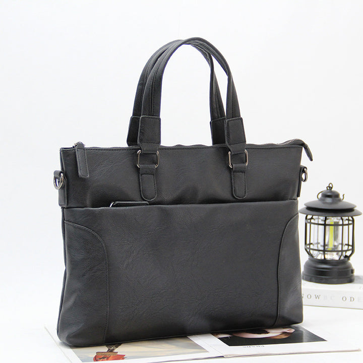Elegant Briefcase with Removable Shoulder Strap Kalsten
