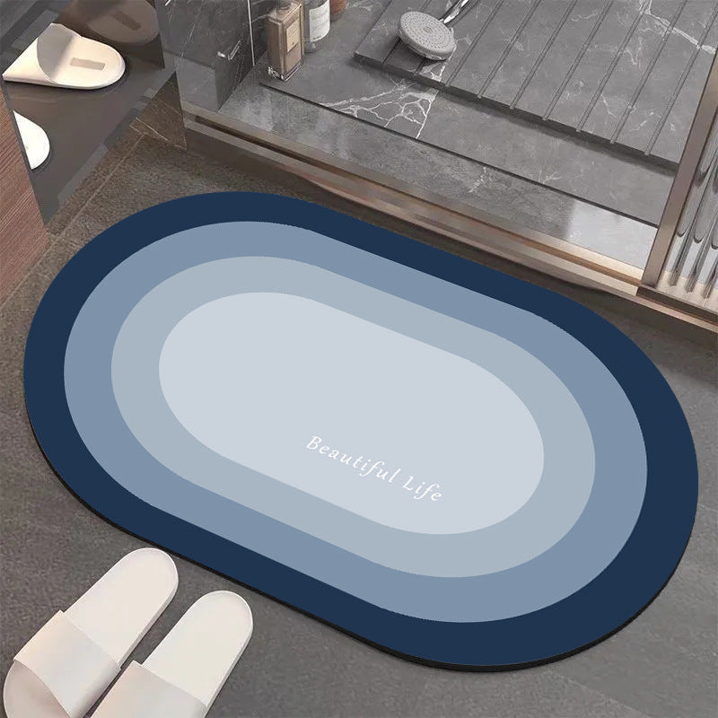 Modern Layered Bathroom Mat Kalsten