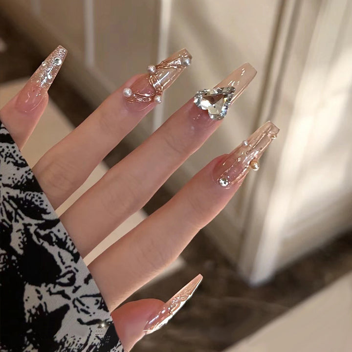 Ombre Press-On Nails with Glossy Finish Kalsten