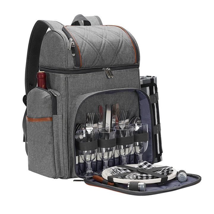 Picnic Backpack with Comprehensive Dish Set Kalsten