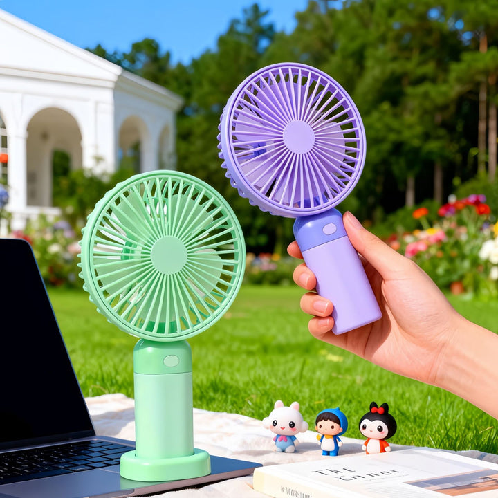 Women's portable mini fan with flexible tilt and powerful battery Kalsten