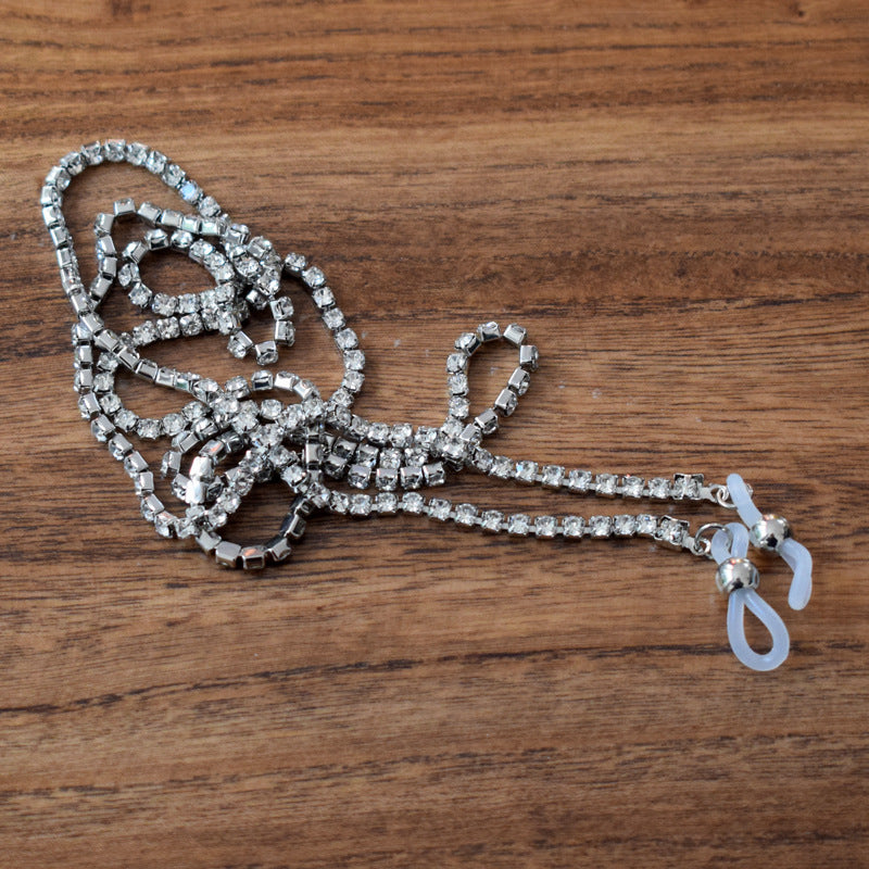 Glamorous Crystal-Accented Eyewear Chain Kalsten