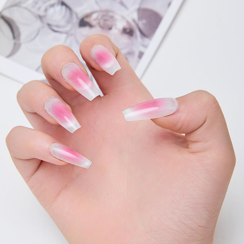 Ombre Long Coffin Press-On Nails Kalsten