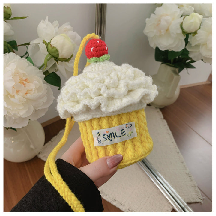 Cute Crochet Cupcake Plush Toy