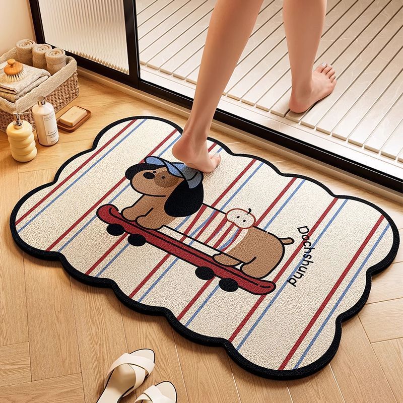 Cloud-Shaped Playful Bath Mat