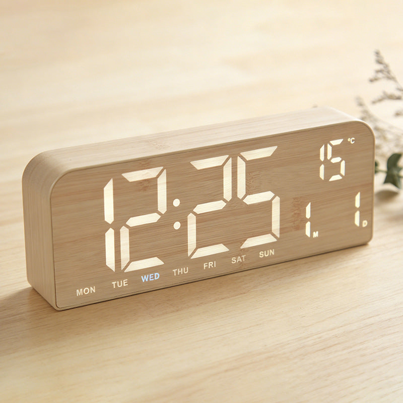 Digital Multi-Function Alarm Clock in Modern Textile Design Kalsten