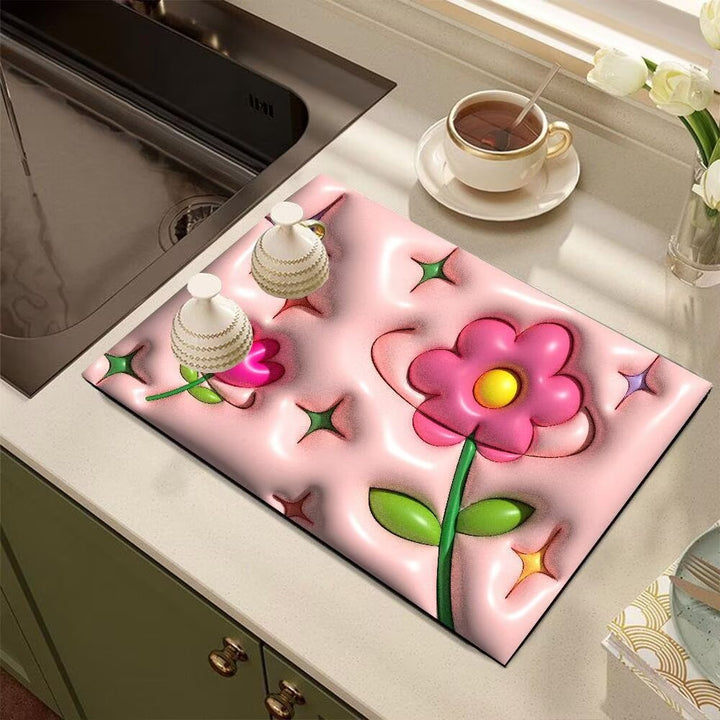 Cute Cartoon Dog-Themed Kitchen Mat Kalsten