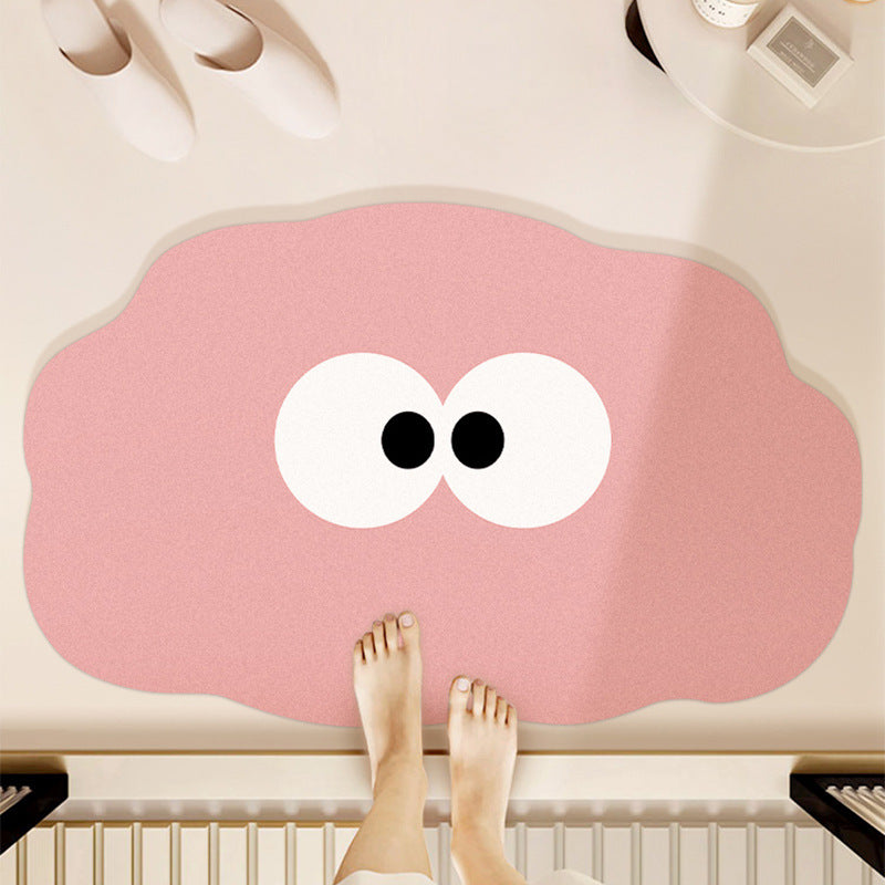 Whimsical Cartoon-Themed Bath Mat Kalsten