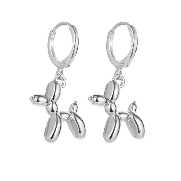 Playful Dog Pet Earrings Made of High-Quality Metal Kalsten