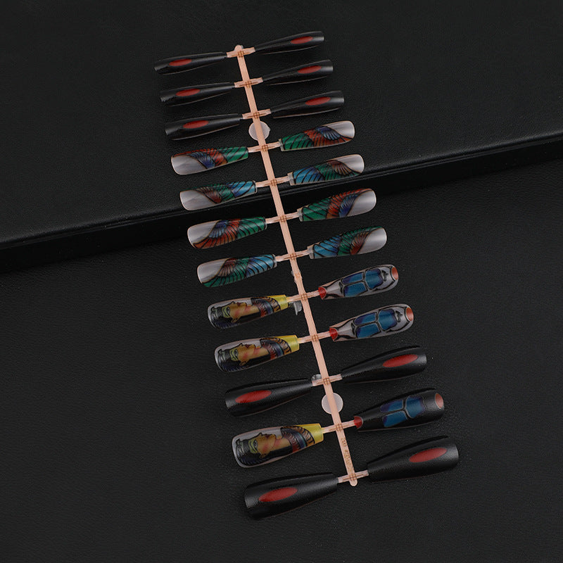 Creative Nail Art with Egyptian Motifs Kalsten