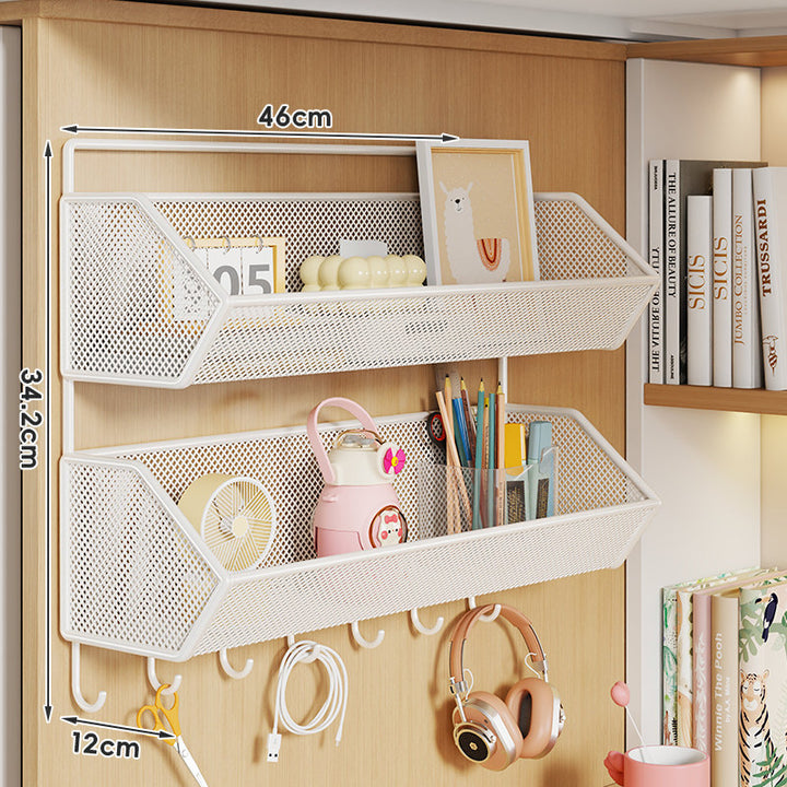 Over-Cabinet Mesh Hanging Storage Basket Shelf Organizer