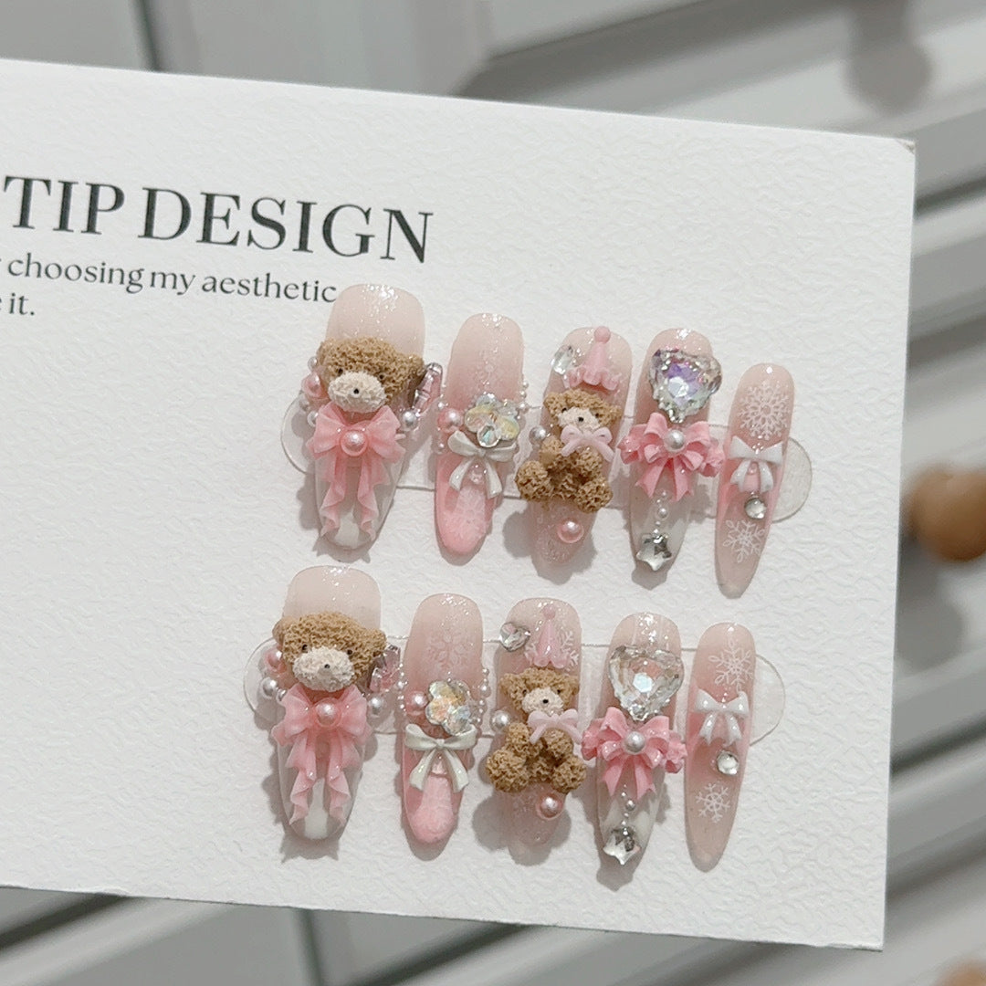 Themed 3D Bear Nail Art Set