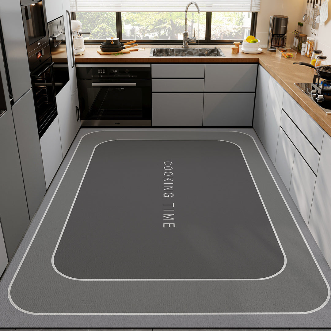 Floral Pattern Kitchen Mat