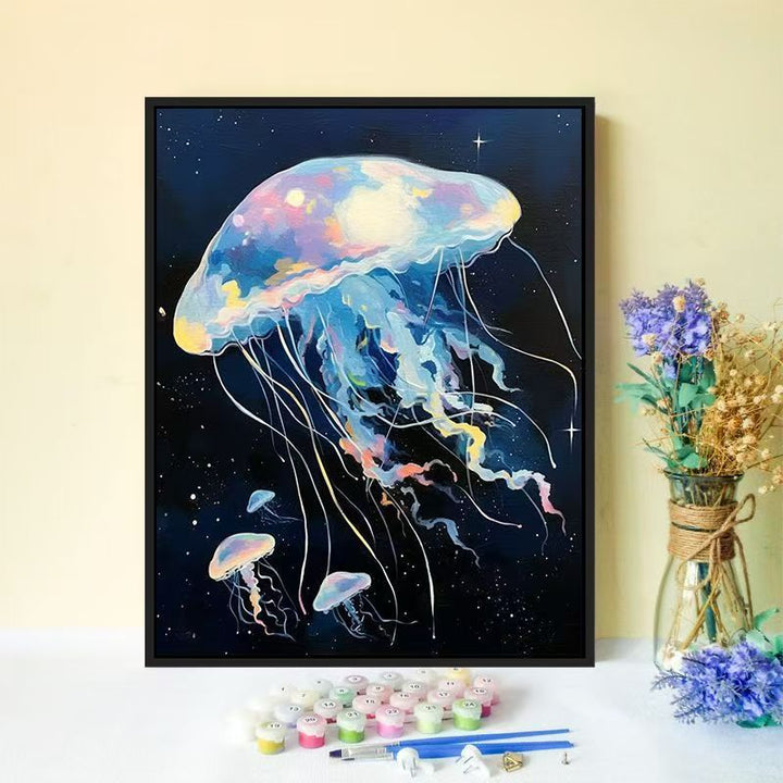 Jellyfish-Inspired Canvas Wall Art Kalsten