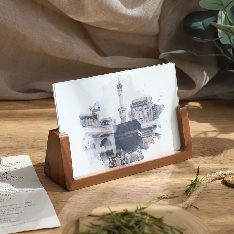 Stylish Wooden Photo Stand for Home Display