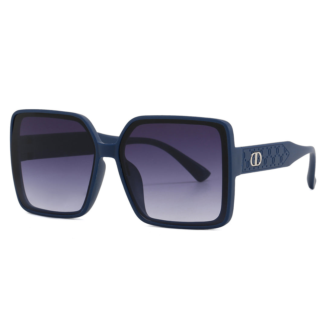 Ladies fashionable square sunglasses with transparent design Kalsten