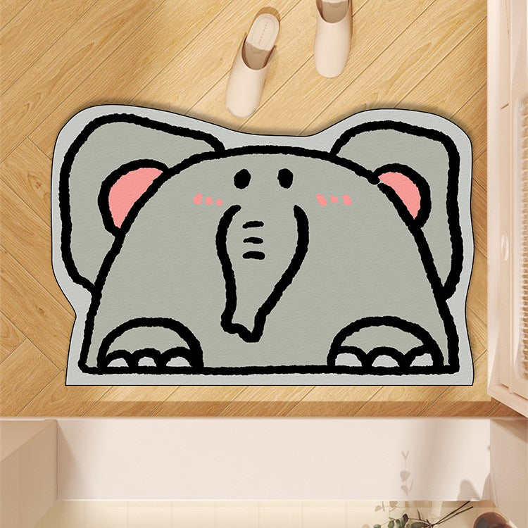 Cute Penguin-Themed Floor Mat
