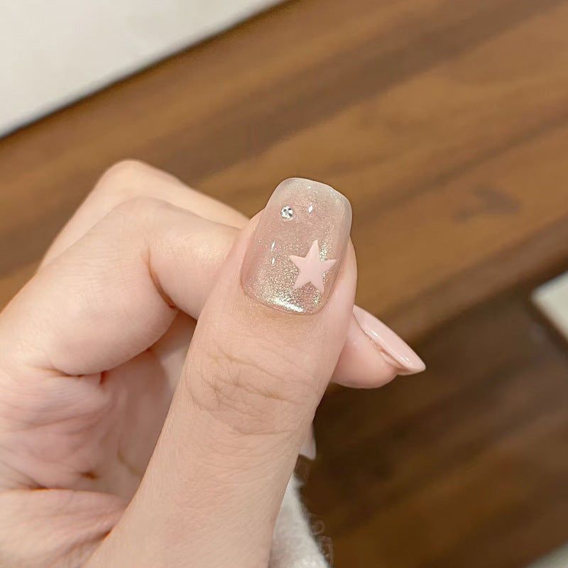 Decorative Glitter Star Press-On Nails Kalsten