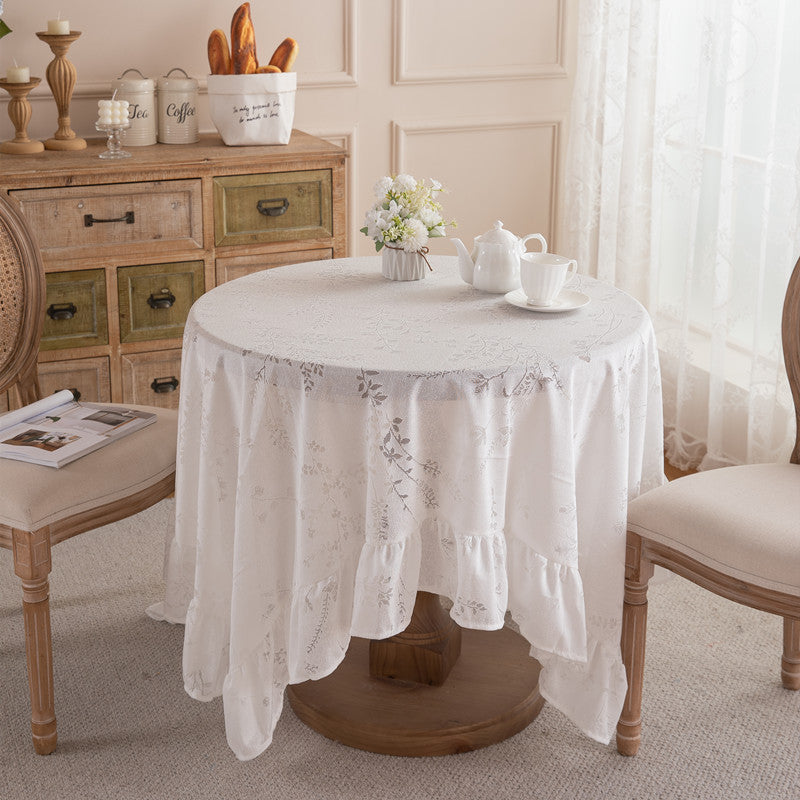 Elegant Floral Lace Table Cover