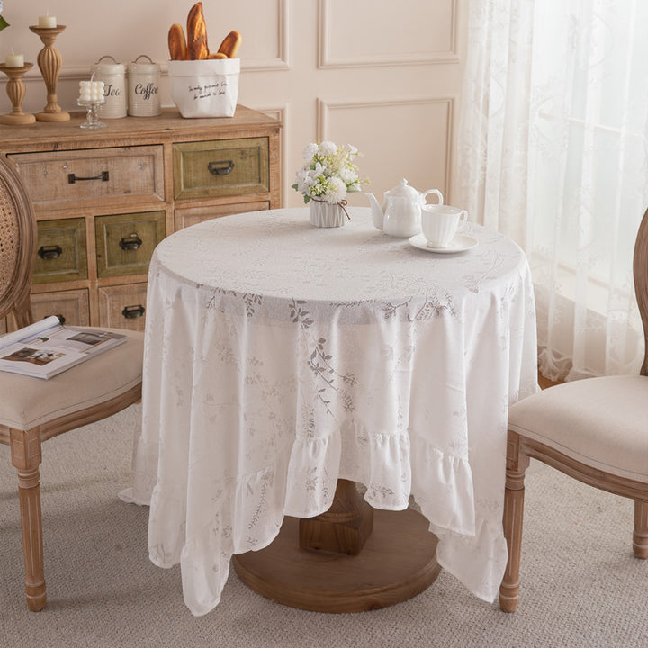 Elegant Floral Lace Table Cover