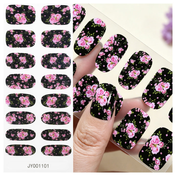 Floral Design Nail Wraps