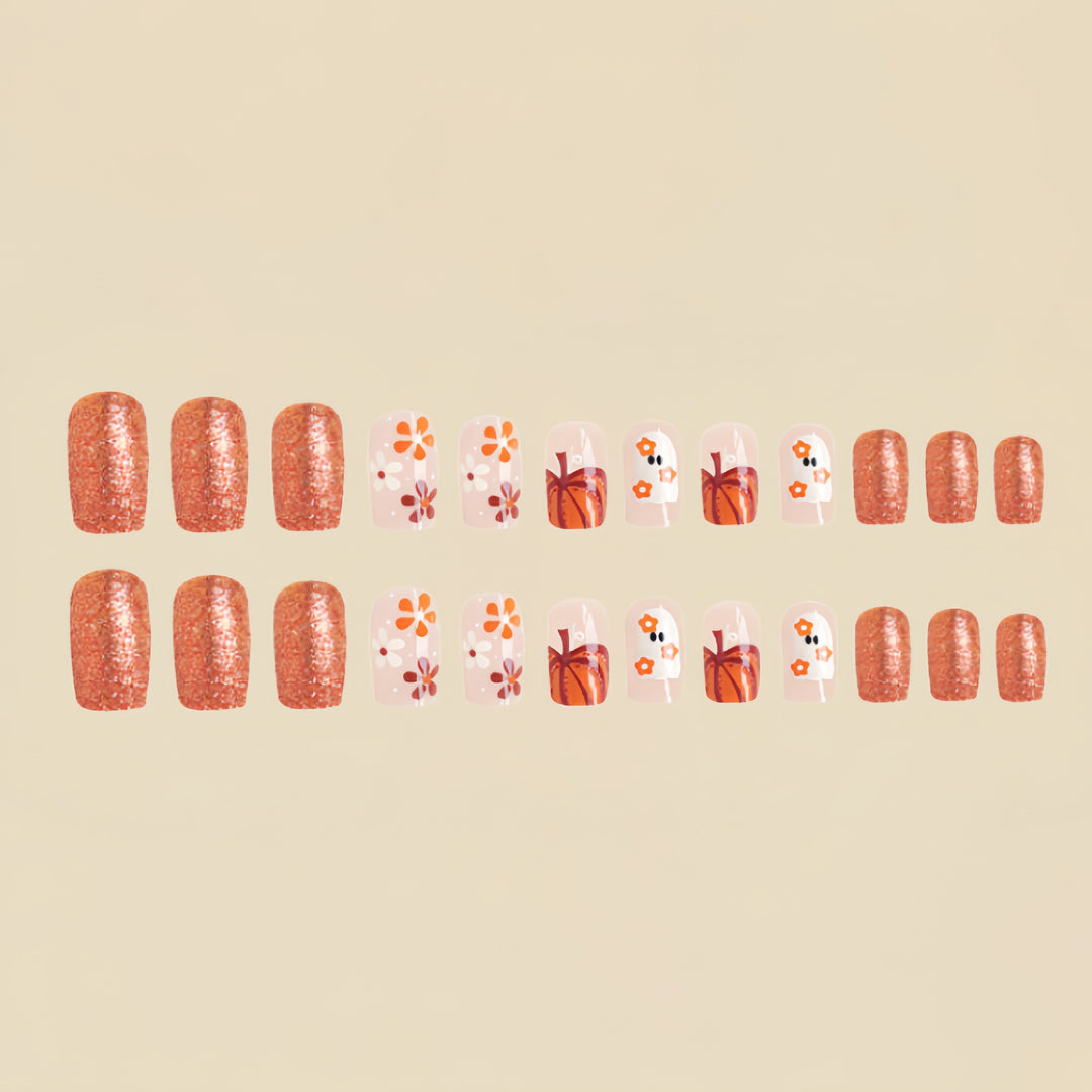 Seasonal Themed Press-On Nail Art Enhancements Kalsten