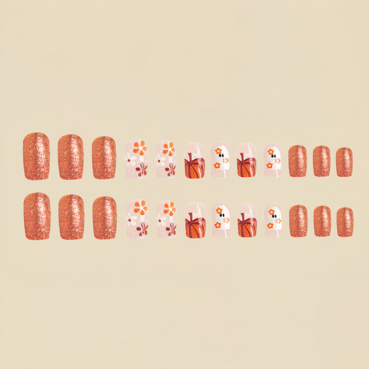 Seasonal Themed Press-On Nail Art Enhancements Kalsten