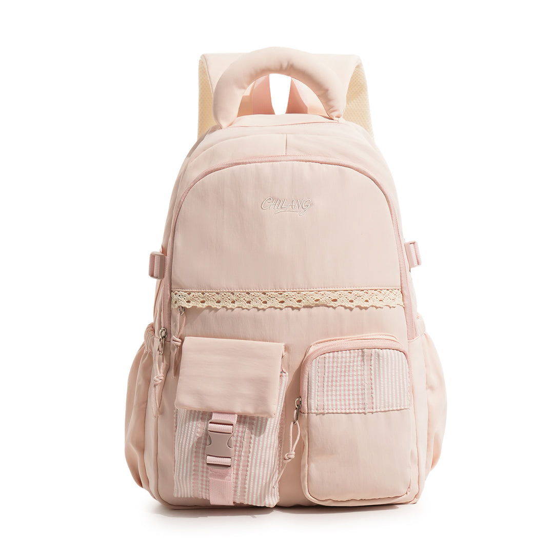 Stylish Multi-Functional Backpack with Lace Accents Kalsten