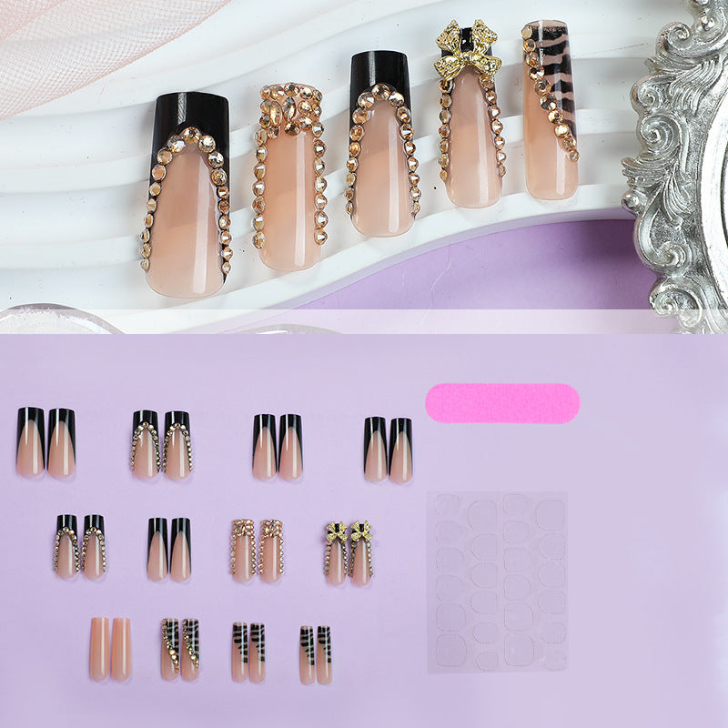Artificial Nail Set with Glamorous Decorations Kalsten