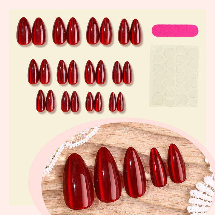 Acrylic nail set with glamorous design and flexible shape Kalsten